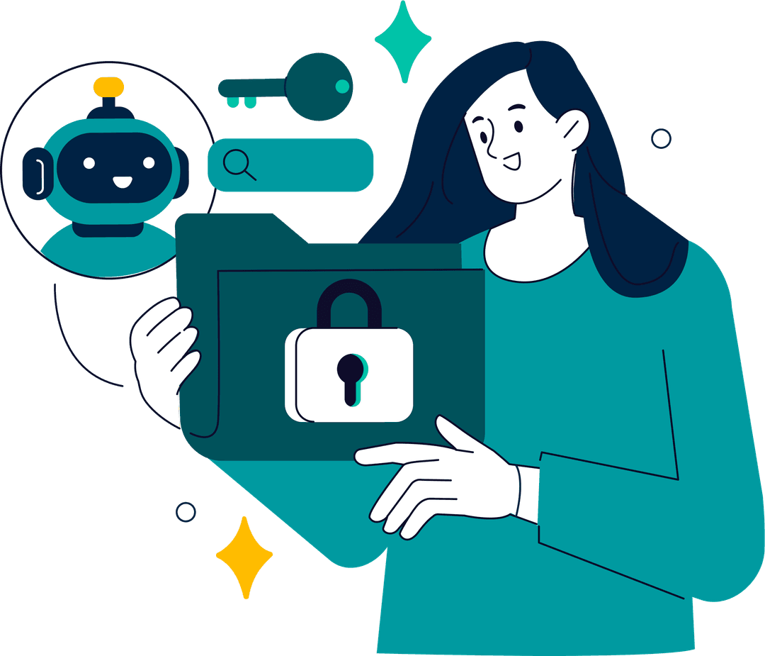 Ilustração — segurança e privacidade